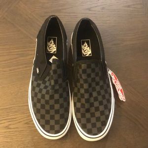 Vans men's size 11.5 black and grey checker